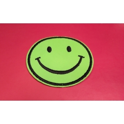 Aplikacja okrągła buźka do wklejania (jaskrawy zielony)